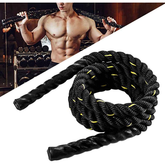 Cuerda de saltar de batalla Cuerda de saltar pesada Cuerda de saltar para hombres y mujeres Cuerda de saltar para mejorar el culturismo muscular ShuxiuWang 8390606123015