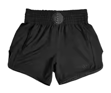 black, variant on Sports Shorts Various Colours mma shorts Adult, Men, Women's Muay Thai pants kick Pure cotton Boxing trunks Solid