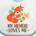 thumbnail image 4 of Inktastic My Memere Loves Me Fox Boys or Girls Baby Bib, 4 of 4