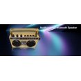 thumbnail image 4 of 50.º aniversario del Hip Hop Mini altavoz inalámbrico Bluetooth portátil Retro Boombox portátil, collar de 27 pulgadas, radio FM, botones integrados, microaltavoces duales de 6 W Peek Power, batería d, 4 of 5