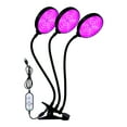 thumbnail image 1 of Sunlike LED Grow Light with Blue Red Light Auto On/Off 4/8/12H Timer 5 Brightness Leves Waterproof Clip Plant Growing Light for Indoor Plant Seedlings Full Spectrum Adjustable Gooseneck Plan, 1 of 7