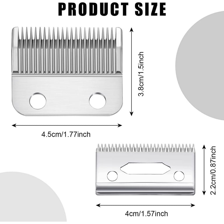 HYOWUIER 2 Sets Adjustable Clippers Blades, Stainless Steel