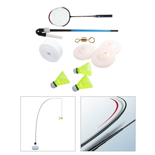 Single Badminton Adjustable Telescopic Self Practice Tool Swing