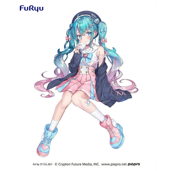 Furyu Vocaloid Hatsune Miku (Love Sailor) Noodle Stopper Figure, 5.1" Tall