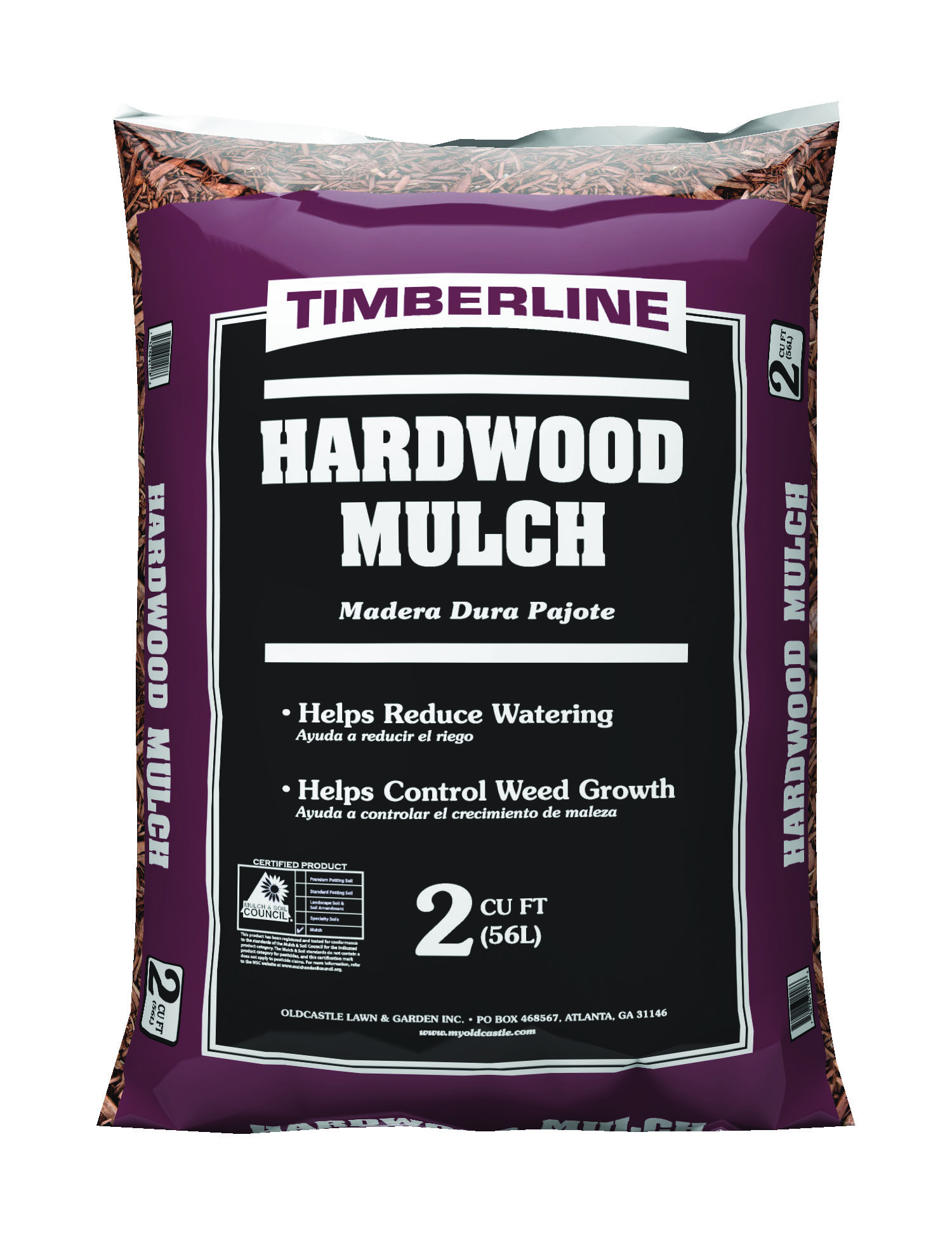 Timberline Hardwood Mulch, 2cf