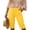 Yellow(Fashion), variant on ZHYou Womens Straight Leg Capris Pants Lightweight Elastic Waist Drawstring Casual Cropped Trousers with Pockets Pink L