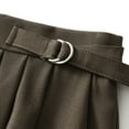 thumbnail image 6 of ASFGIMUJ Women Mid Length Suit Skirt A Line High Waisted Pleated Skirt Daily Half Suit Skirts, 6 of 8