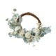thumbnail image 3 of Corona de flores artificiales de rosas para primavera y verano, corona floral para puerta de entrada, ventana, porche, chimenea, puerta de granja, 3 of 8