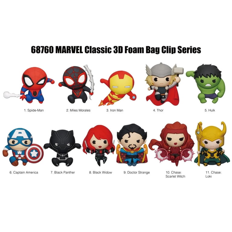 Marvel Studios Classic Characters 3D Bag Clip, Hulk Keychain