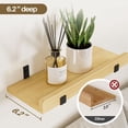 thumbnail image 3 of Enoget  3 Set House shaped floating shelf, wood+metal, 3 of 9