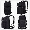 thumbnail image 6 of Vaupan 35L Black Backpack Large Capacity with Detachable Bag, Long Distance Type Outdoor Hiking Rucksack, Leisure Sports Fitness Unisex, Heavy Duty Pack Suitable for Camping Trekking Motorcycle, 6 of 7