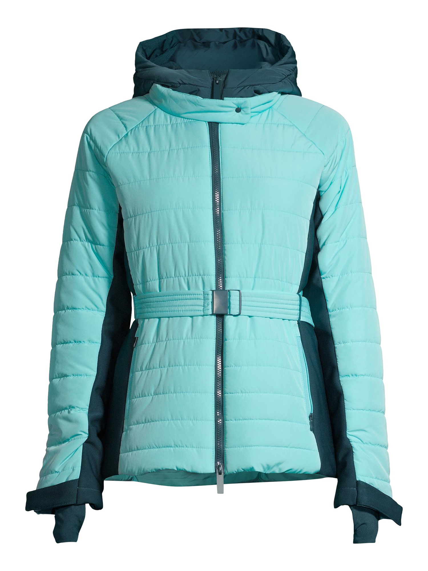 Swiss Tech Women's Belted Ski and Snowboard Jacket with Hood