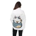 thumbnail image 4 of FORMRS Womens Scarf Winter Soft Long Big Warm Shawls Wrap Tassel Scarves, Blue Cute Cat, 4 of 9