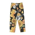 thumbnail image 4 of Goofa Mushrooms Honeycomb Printed Soft Pajama Pants for Women, Wide Leg Comfy Casual Lounge Yoga Pants-X-Large, 4 of 9