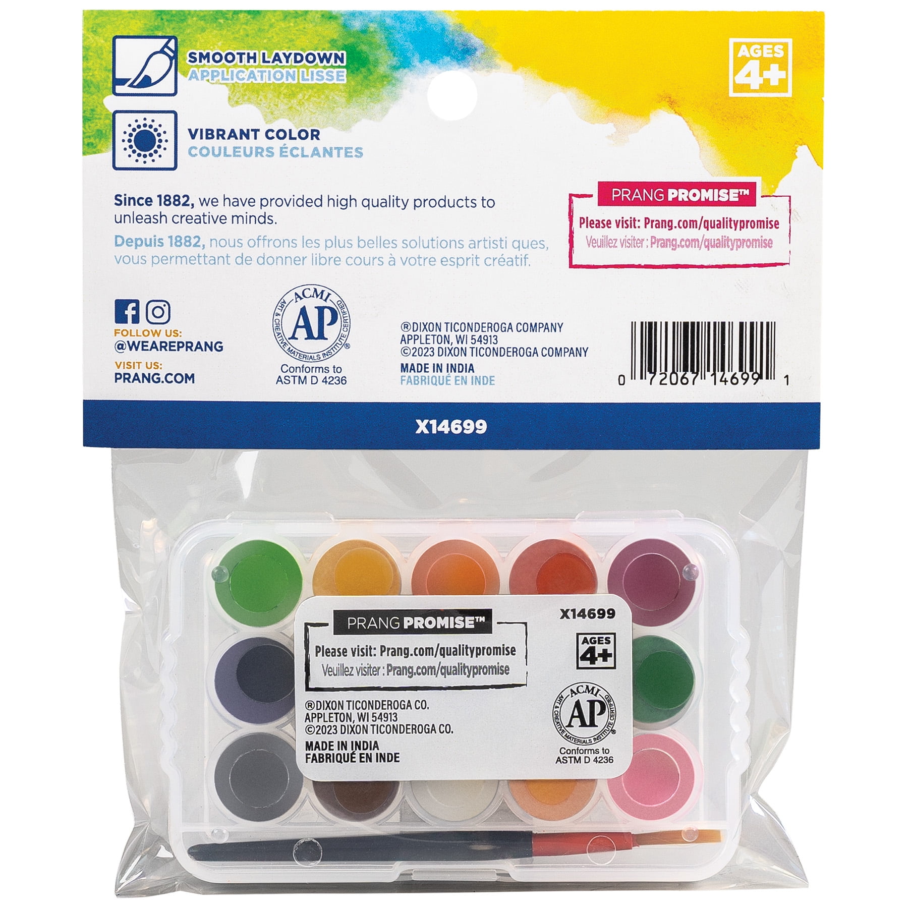 Prang Mini Watercolor Set, Pack of 24