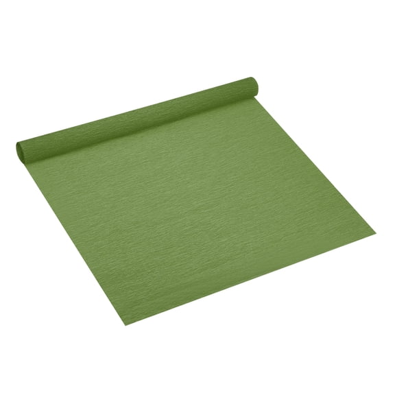Uxcell 8.2ft Crepe Paper Roll, 1 Roll 20" Width Paper Streamer Sheet for Craft Flower Making Decoration, Dark Green