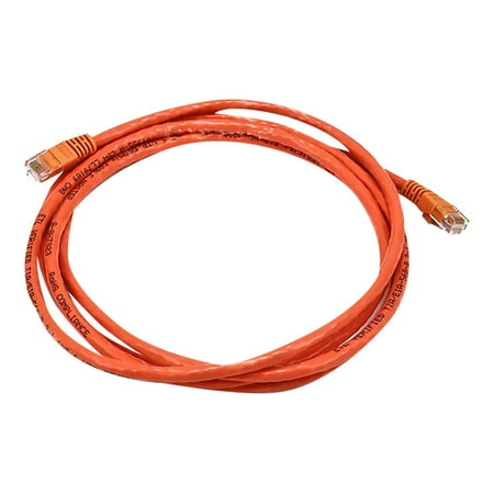 UPC: 0844660023807 | Monoprice Cat6 Ethernet Patch Cable – 7 Feet – Orange | Network Internet Cord – RJ45  Stranded  550Mhz  UTP  Pure Bare Copper Wire  Crossover  24AWG
