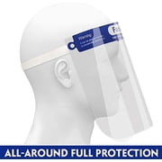 Safety Face Shield 2 PCS, All-Round Protection Cap Plastic Face Shield Safety Face Shield Full Face Shield for Men and Women Anti-Fog, Anti-saliva, Anti-Spitting Hat Cover Outdoor Indoor Use