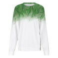 thumbnail image 4 of Automne Femmes Manches Longues Col Rond Imprimé Chandail Léger Sans Capuche Chandails Coupe Décontractée Blouse Chandail de Noël Femmes Chandails Cool Femmes Grande Taille Chandail à Capuchon Athlétique Garçons Taille, 4 of 5