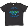 thumbnail image 3 of Inktastic Save Our Environment Earth Butterfly Youth T-Shirt, 3 of 5