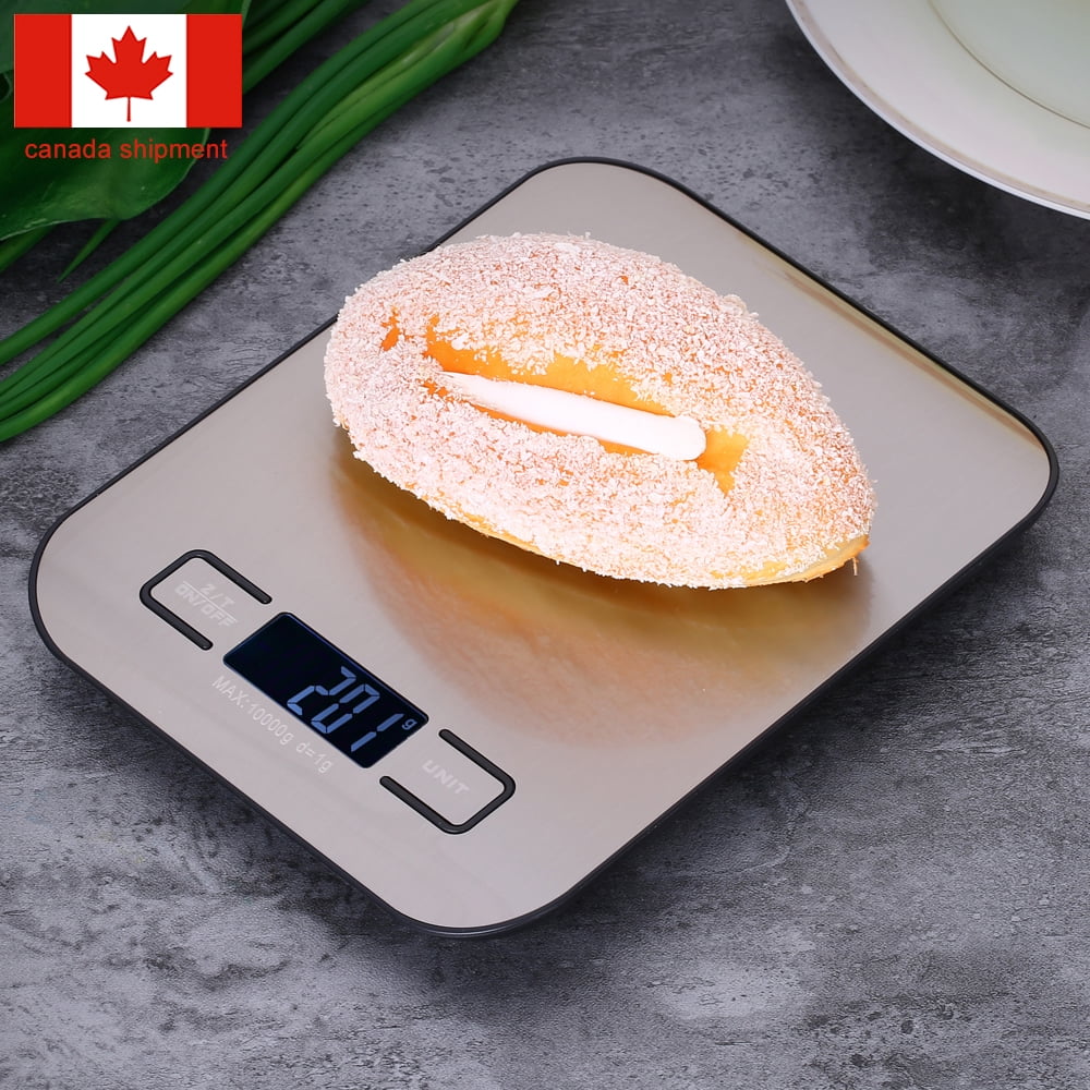 10kg 1g Accurate Electric Kitchen Scale High precision Kitchen Scale Mini Electronic Platform Scale Food Weighing Scale Shipping from Canada Warehouse Delivery in 7 Days Walmart