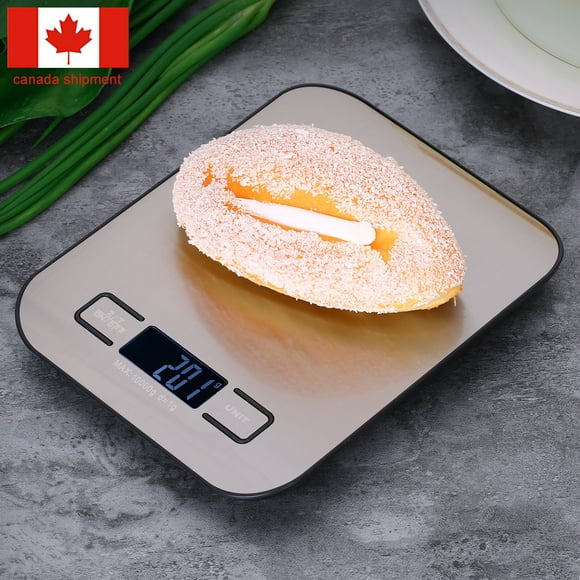 Balance de Cuisine Électrique Précise de 10 Kg / 1 G, Mini Balance de Cuisine Électronique de Haute Précision, Expédition de Balance de Pesée de Nourriture à Partir d'Un Entrepôt au Canada, Livraison en 7 Jours