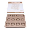 thumbnail image 1 of Cute Cartoon Fish Shaped 12 Grids Non-Stick Cake Baking Tray DIY Cookie Mold for Kitchen Use, 1 of 8