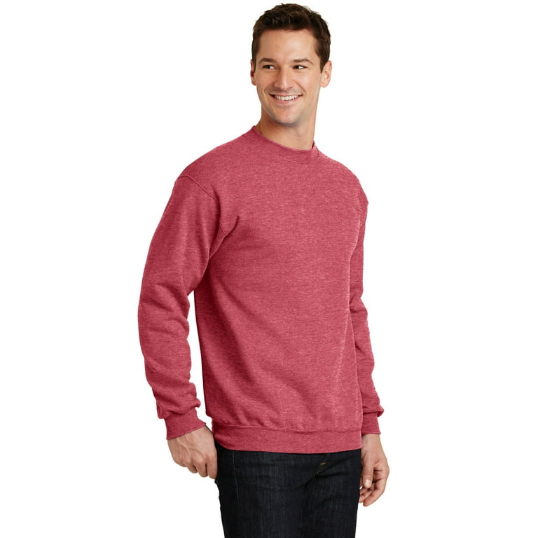 Heather red best sale sweatshirt