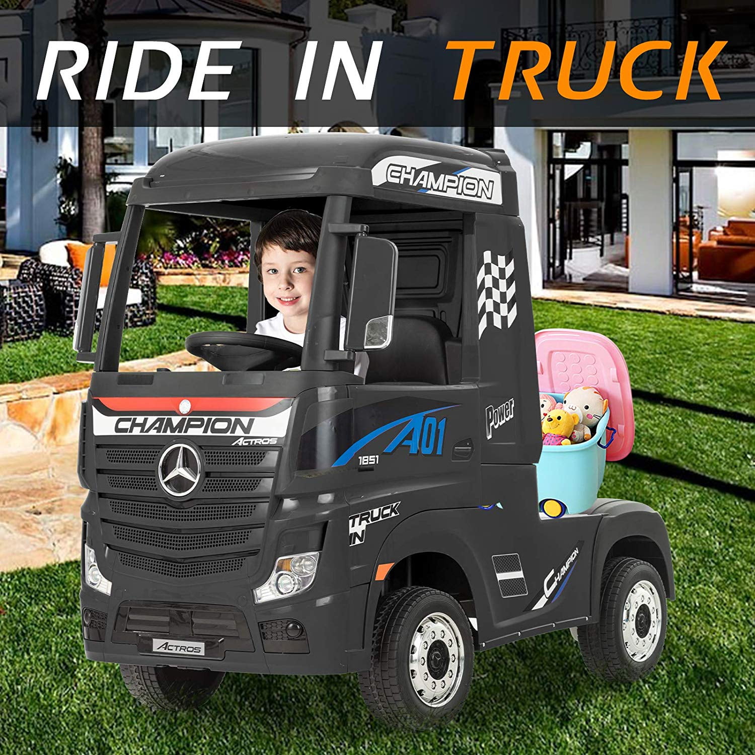 mercedes benz actros ride on truck