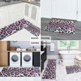 thumbnail image 5 of Pink and Blue Of Leopard Print Kitchen Rugs Sets Of 2,Anti Fatigue Kitchen Mat Rugs Non Slip Washable,Decorative Kitchen Floor Mats for Kitchen,Sink,Laundry,17"x30"+17"x47", 5 of 7