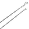 thumbnail image 2 of 2.4mm High-Polished Stainless Steel Round Popcorn Chain Necklace, 22 inches, 2 of 7