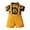 Yellow, variant on Infant Boys Outfits Sunflowers Print Romper Bosysuit Solid Shorts Trousers Casual Clothes Gift Sets Size 12 Months