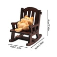 thumbnail image 2 of Exquisite Wooden Cat Sculpture Memorial Tabletop Ornament Animal Statue for Home Desk, 2 of 6