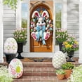 thumbnail image 4 of HaoXun Housse de Porte de Pâques - Rideau de Porte en Tissu Polyester avec Crochets pour Décoration de Fête de Pâques Intérieure Extérieure à la Maison, 4 of 6