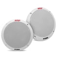 thumbnail image 1 of Altavoces marinos Pyle PLMR605W, 6.5 pulgadas, 2 vías, 400 W, impermeables, blancos, 1 of 7
