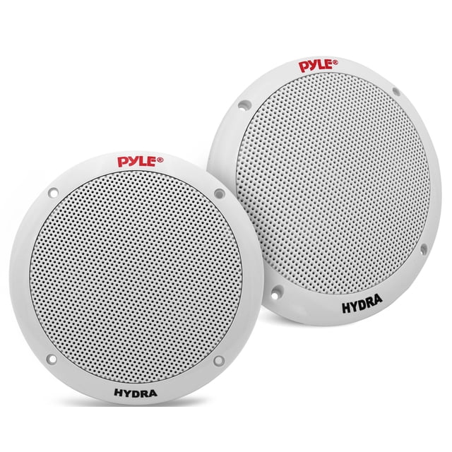 Altavoces marinos Pyle PLMR605W, 6.5 pulgadas, 2 vías, 400 W, impermeables, blancos