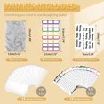 thumbnail image 3 of A6 Binder Budget Book  Loose Leaf Book  Cash Budget Hand Ledger A6 Binder Budget Book Portable Marble Grain Notebook PU Leather 6 Hole Loose Leaf Book Cash Budget Hand Ledger, 3 of 8