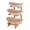 Pink, variant on ToppiJoy Yuanbao-shaped Cake Stand with Bamboo Wood Shelves and Food-grade PP Plates for Holiday and Family Gatherings