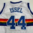 thumbnail image 2 of Autographed/Signed Dan Issel Denver White Retro Rainbow Basketball Jersey JSA COA, 2 of 4
