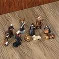 thumbnail image 3 of Traditional Nativity Scene Set Resin Profile Craft Profile Nativity Religious Set Resin Nativity Scene Set Christmas Tabletop Ornament, 3 of 9