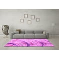 thumbnail image 3 of Ahgly Company Indoor Round Abstract Pink Contemporary Area Rugs, 4' Round, 3 of 4