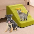thumbnail image 6 of Bvdfgk Dog Stairs Dog Ladder Gently Sloping Shape for Senior Dogs, Cats Durable Machine Green 3 Step, 6 of 9