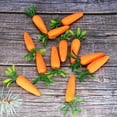 thumbnail image 3 of Easter Carrot Hanging Ornaments, 24pcs Easter Carrot Decoration, DIY Carrots Crafts, Fake Vegetables for Party Festivals Decoration, Premium Foam Glitter Artificial Carrots Foam Mini Set, 3 of 9