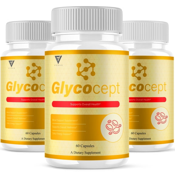 (3 Pack) Glycocept Blood Support, Glycocept Advanced Formula (180 Capsules)
