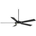 thumbnail image 2 of 60" Casa Vieja Modern Indoor Ceiling Fan with LED Light Remote Control Matte Black for Living Kitchen House Bedroom Family Dining Home Office Room, 2 of 7