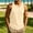Beige, variant on WIZUTIZ Men's Lightweight Casual Tank Top Crew Neck Mesh Fabric Quick Dry Breathable Sleeveless T-Shirt Ideal for Running, Gym and Summer Outdoor Activities