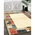 thumbnail image 3 of Ahgly Company Machine Washable Indoor Round Contemporary Orange Salmon Pink Area Rugs, 8' Round, 3 of 7