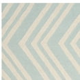 thumbnail image 5 of SAFAVIEH Kids Wave Chevron Wool Area Rug, Mint/Ivory, 4' x 6', 5 of 6