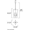 thumbnail image 4 of Lucent 8 - Light Heritage Lightbrown Glam / Modern / Traditional Incandescent Glass And Steel Pendant Light, 4 of 5