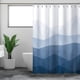 thumbnail image 5 of pstuiky Cortina de ducha con estampado digital de empalme degradado cortina de baño con cortina colgante cortina de ducha con patrón de partición de baño, 5 of 6